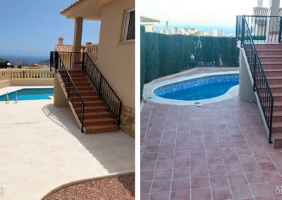 Splendid Rayleigh Scattering effect Swimming Pool in Finestrat Benidorm Alicante