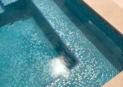 rayleigh scattering effect swimming pool in finestrat benidorm alicante